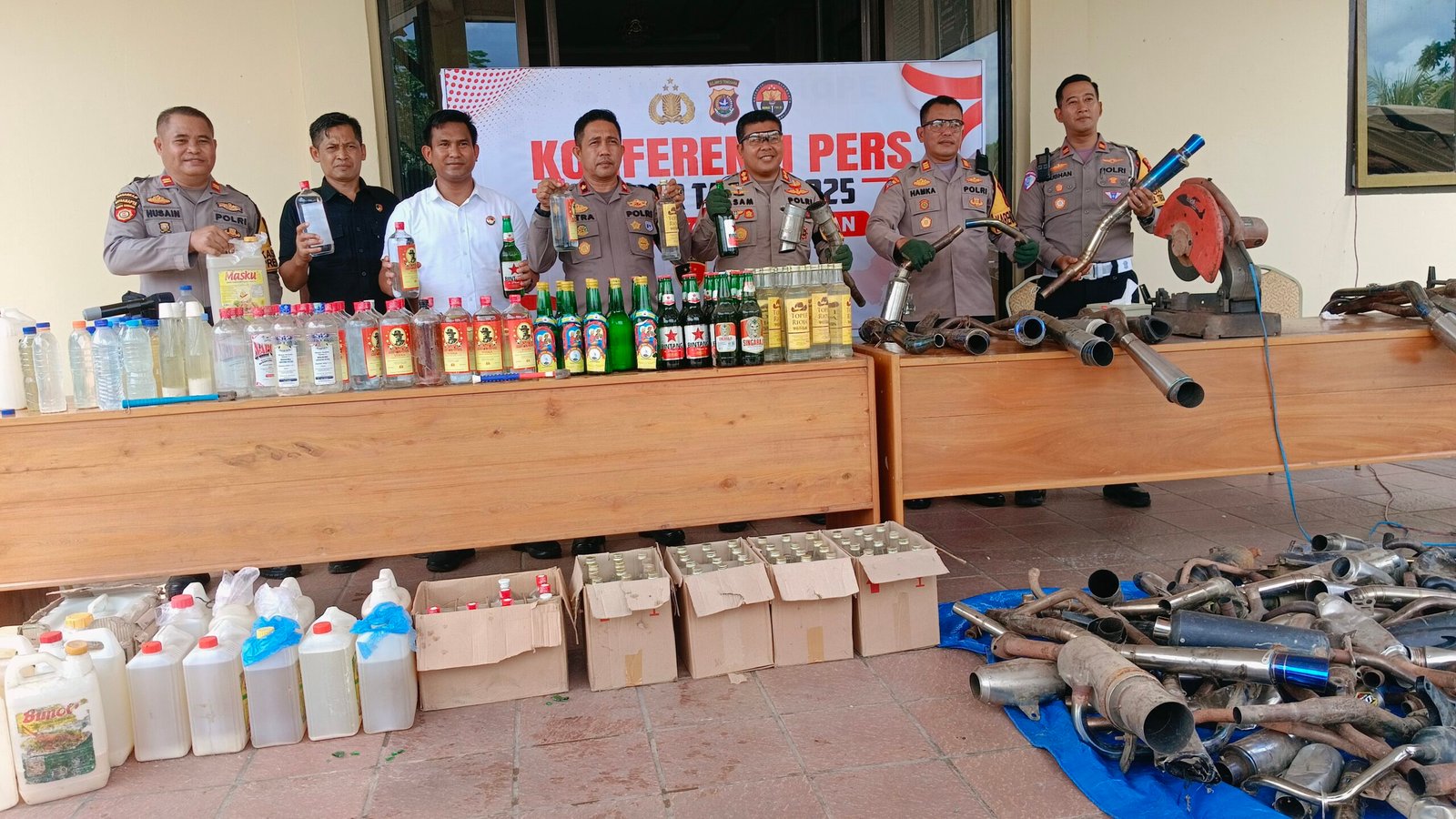 Polres Konsel Musnahkan Barang Bukti Sepanjang Tahun 2025