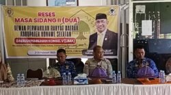 Gelar Reses, Ketua DPRD Konsel Hamrin Janji Suarakan Aspirasi Masyarakat