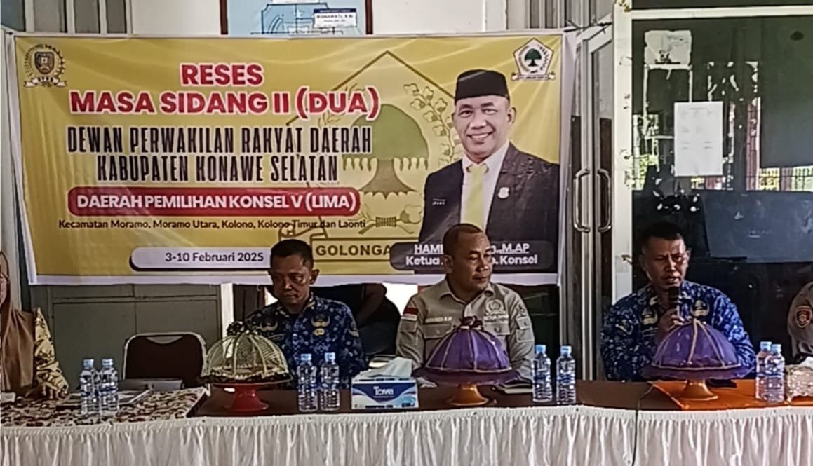 Gelar Reses, Ketua DPRD Konsel Hamrin Janji Suarakan Aspirasi Masyarakat