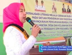 Bunda Literasi Nurlita Jaya Sosialisasikan Gerakan Literasi di Konsel