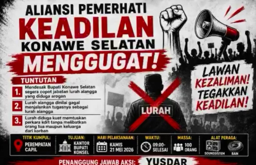 Dituding Arogan, Warga Bakal Demo Lurah Alangga di Kantor Bupati Konsel