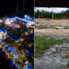 Sampah Menumpuk Pasca HUT Konsel Ke-23, Alun-Alun Terlihat Kumuh