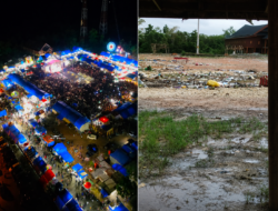 Sampah Menumpuk Pasca HUT Konsel Ke-23, Alun-Alun Terlihat Kumuh